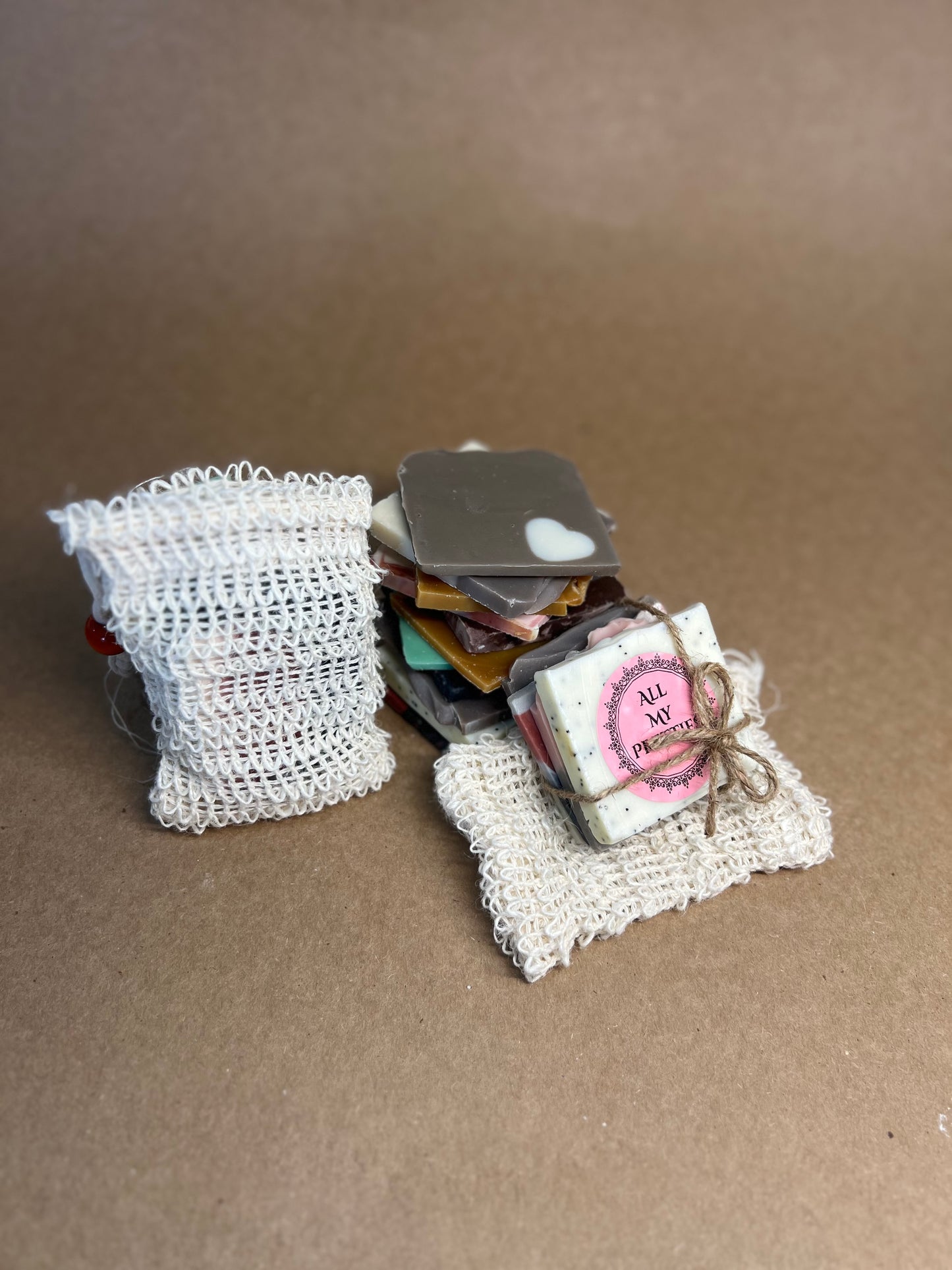 Soap Ends & Sisal Soap Saver Bag