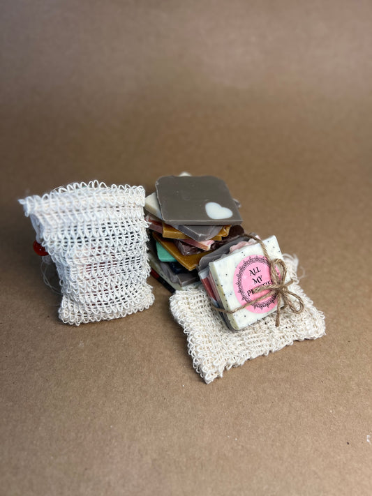 Soap Ends & Sisal Soap Saver Bag
