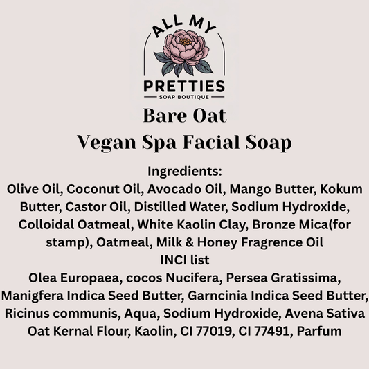 Bare Oat - Vegan Spa Face Soap