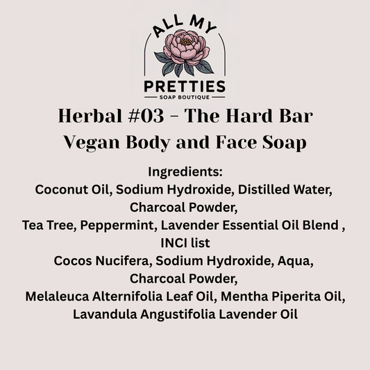 Herbal #03 - The Hard Bar Vegan Body and Face Bar