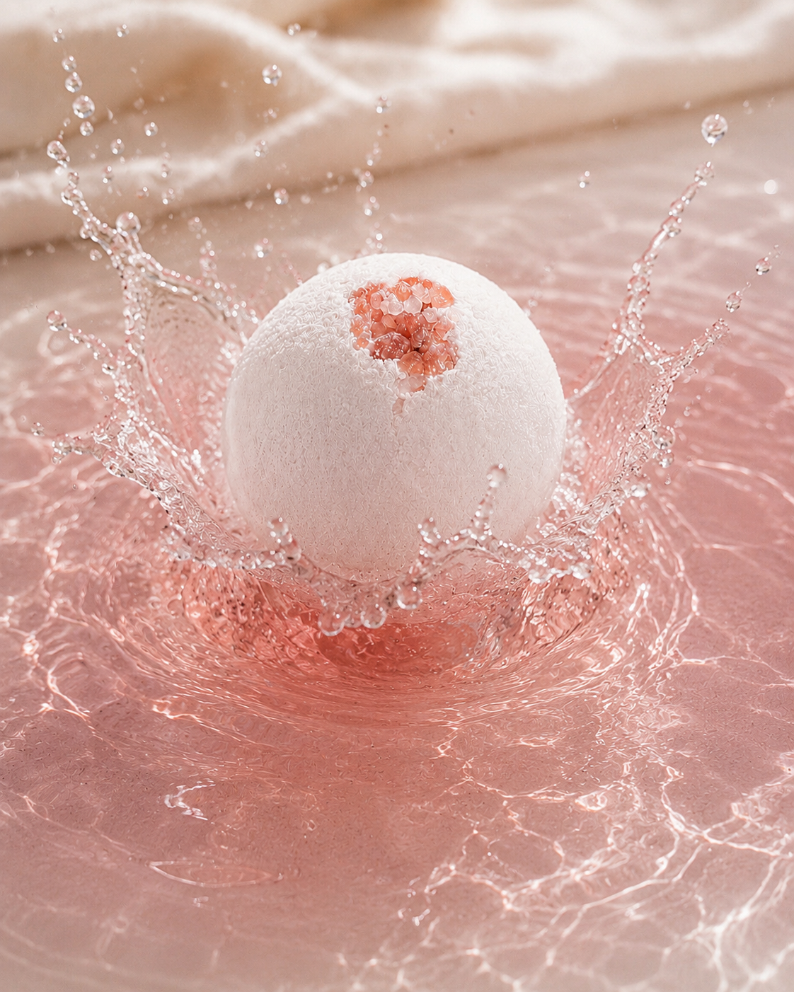 Frosted Petals Clay & Mineral Bath Bomb