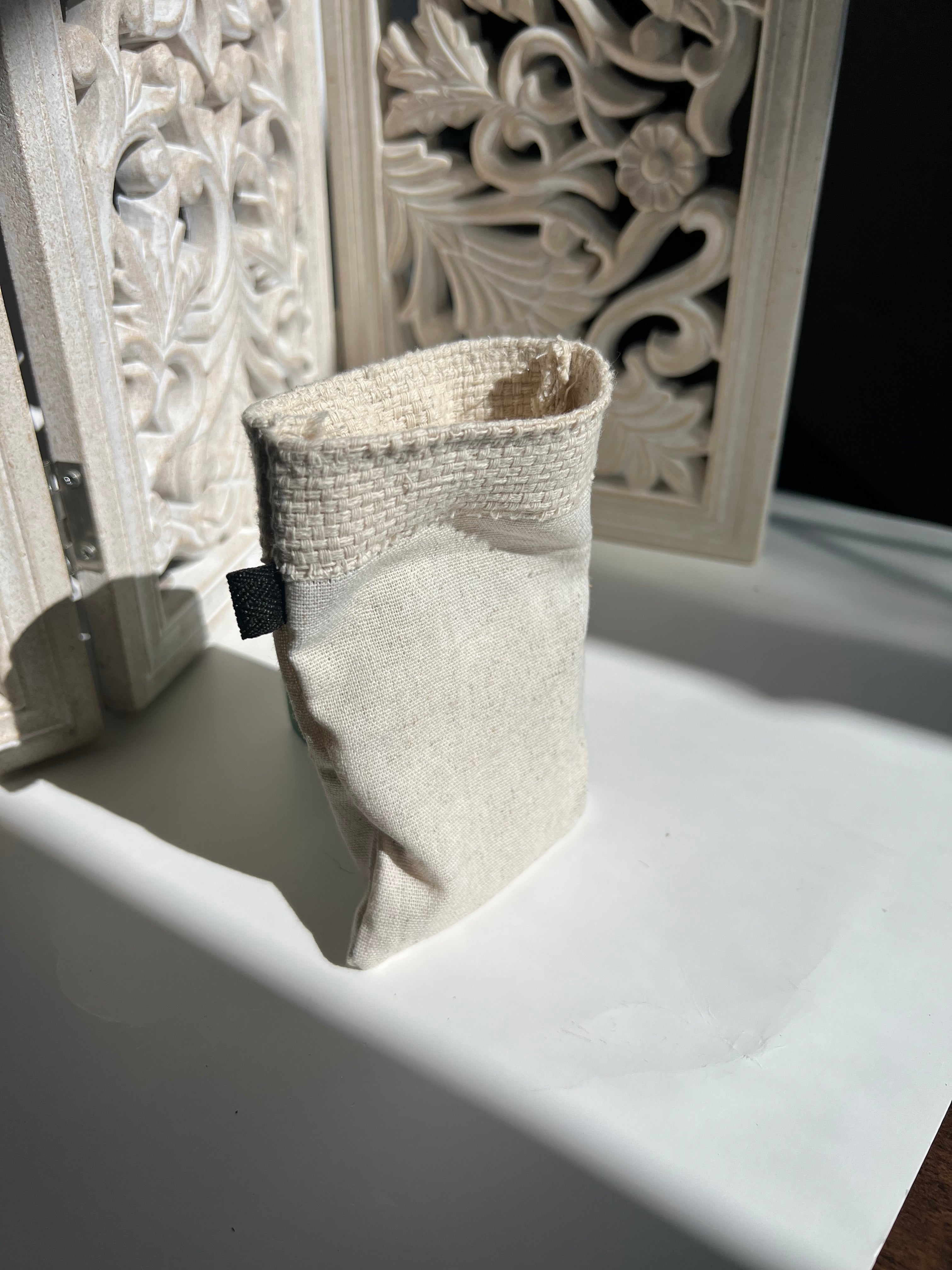 Monks Cloth, Linen, Rayon, 100% Cotton Soap Saver Bag