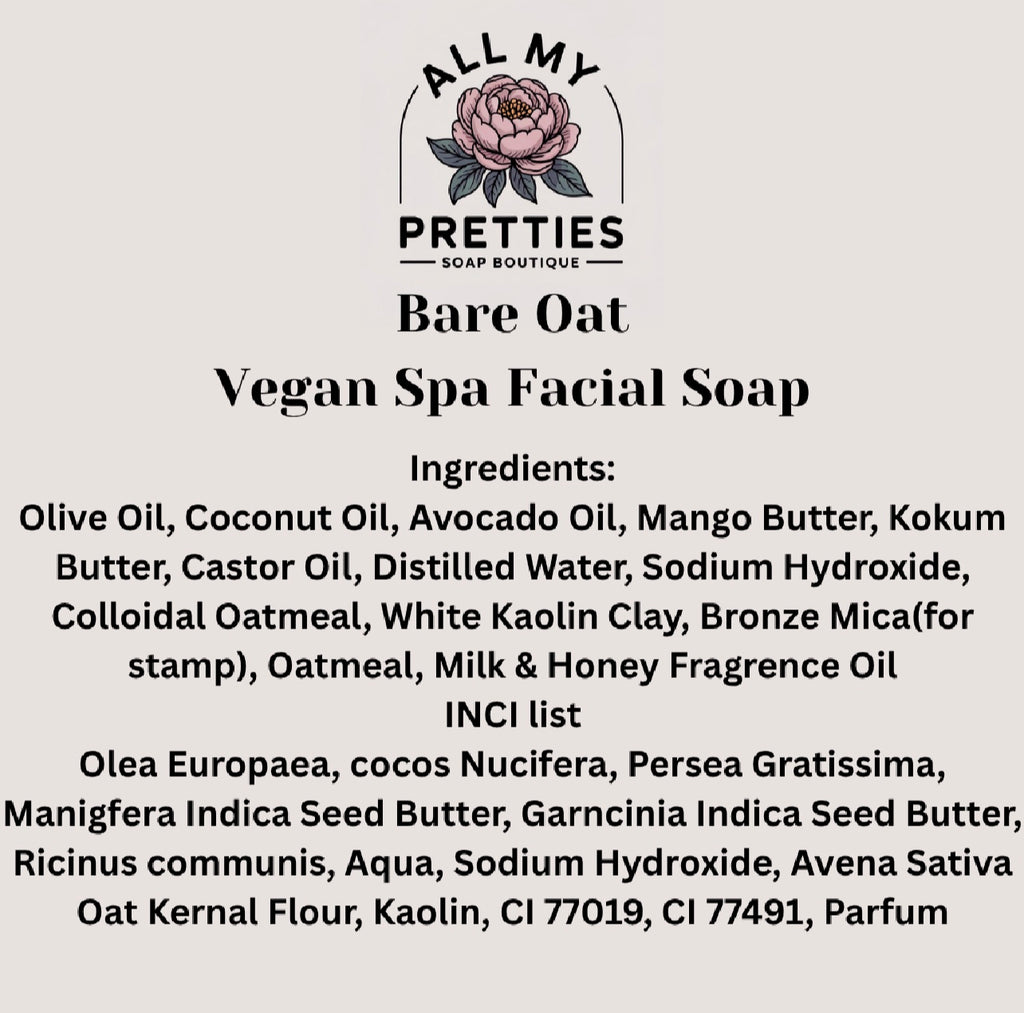Bare Oat Spa Face Soap