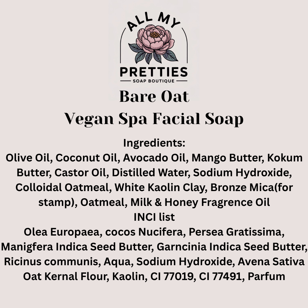 Bare Oat - Vegan Spa Face Soap