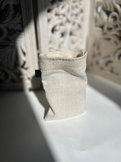 Monks Cloth, Linen, Rayon or 100% Cotton Soap Saver Bag