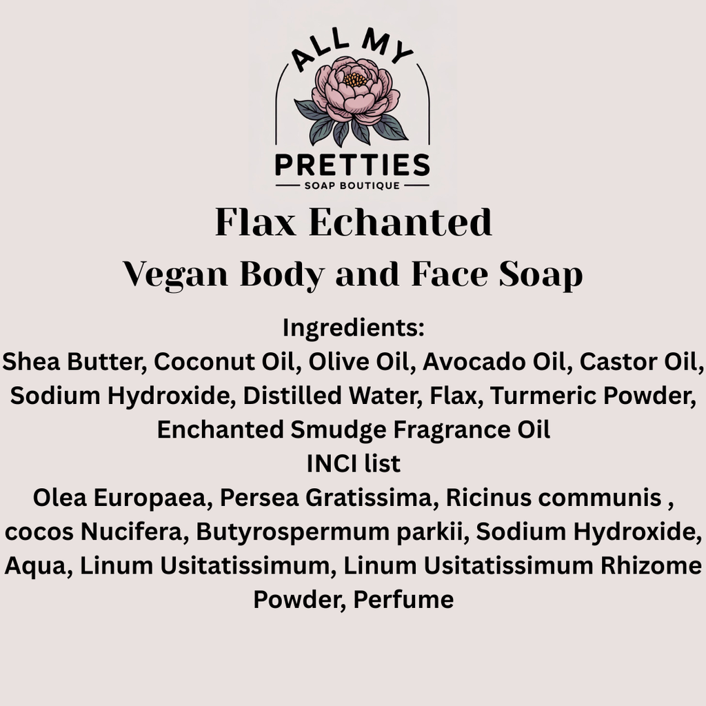 Flax Enchanted Turmeric Vegan Body and Face Soap