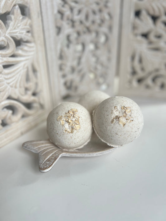 Unscented, Coconut Milk & Oatmeal Bath Bomb