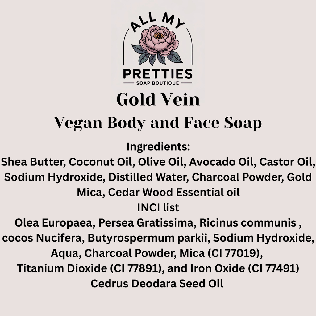 Gold Vein Vegan Body and Face Soap