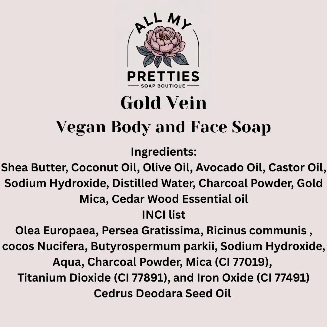 Gold Vein Vegan Body and Face Soap