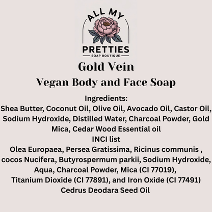 Gold Vein Vegan Body and Face Soap