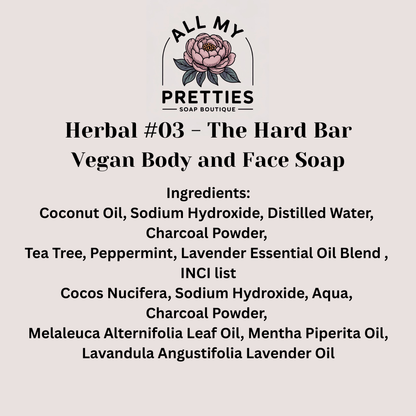 Herbal #03 - The Hard Bar Vegan Body and Face Bar
