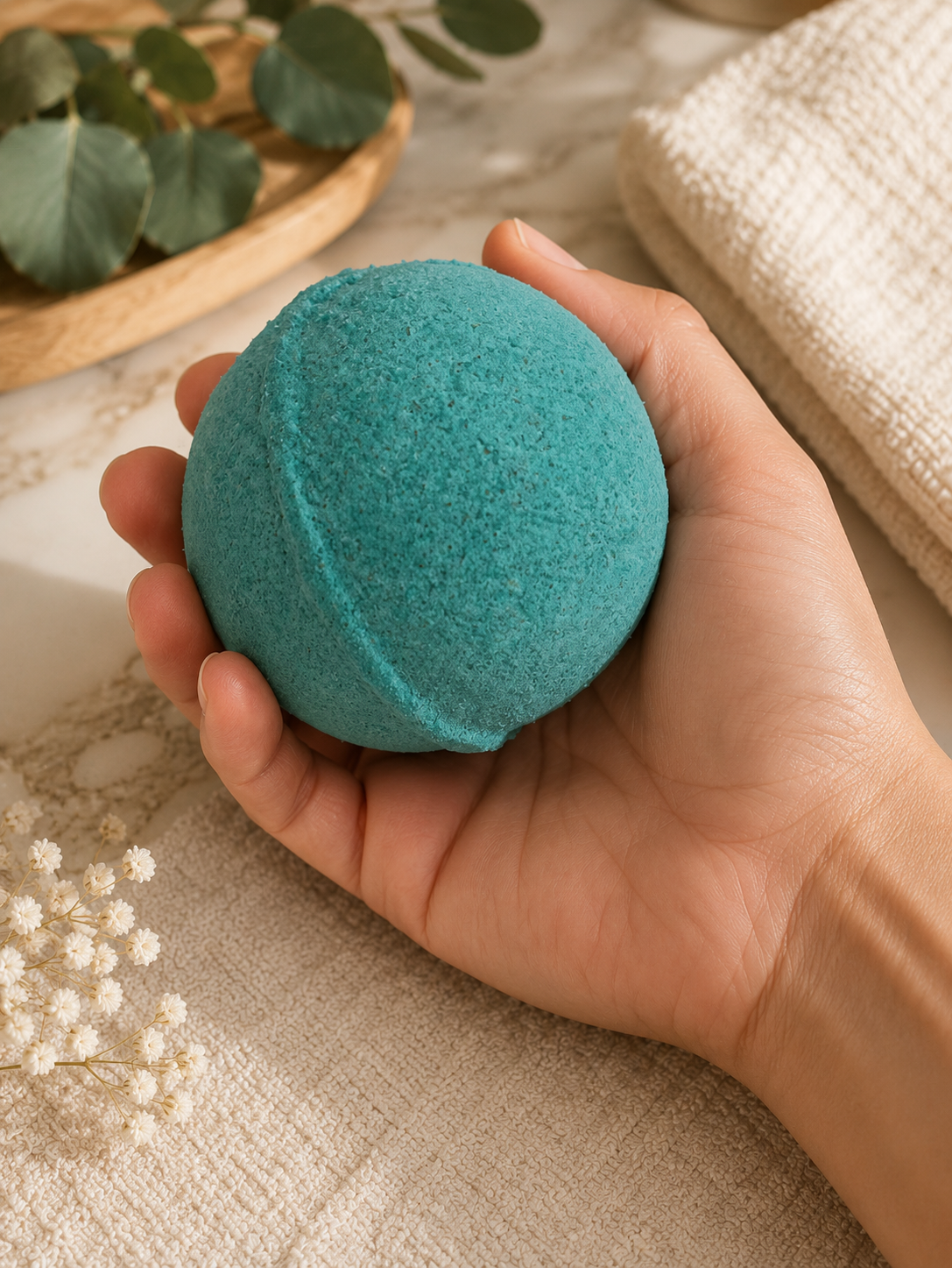 Cardamom & Vetiver Mineral Bath Bomb
