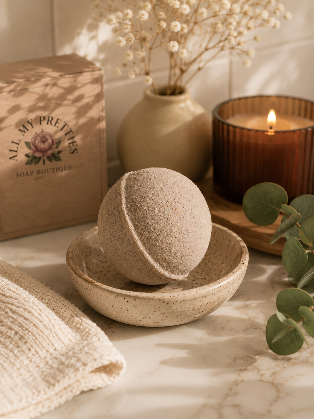 Brown Sugar Nocturne - Vegan Clay Bath Bomb