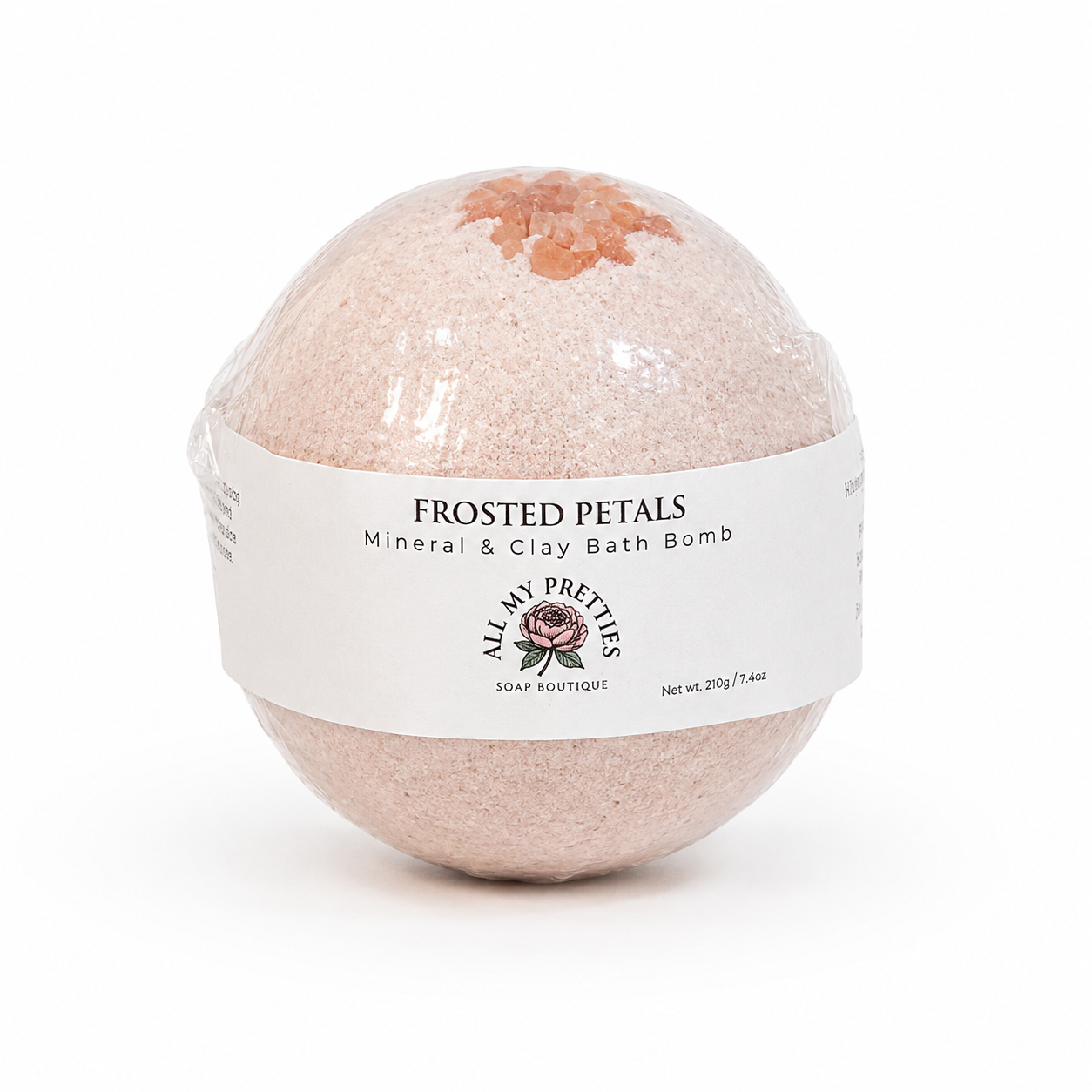 Frosted Petals Clay & Mineral Bath Bomb