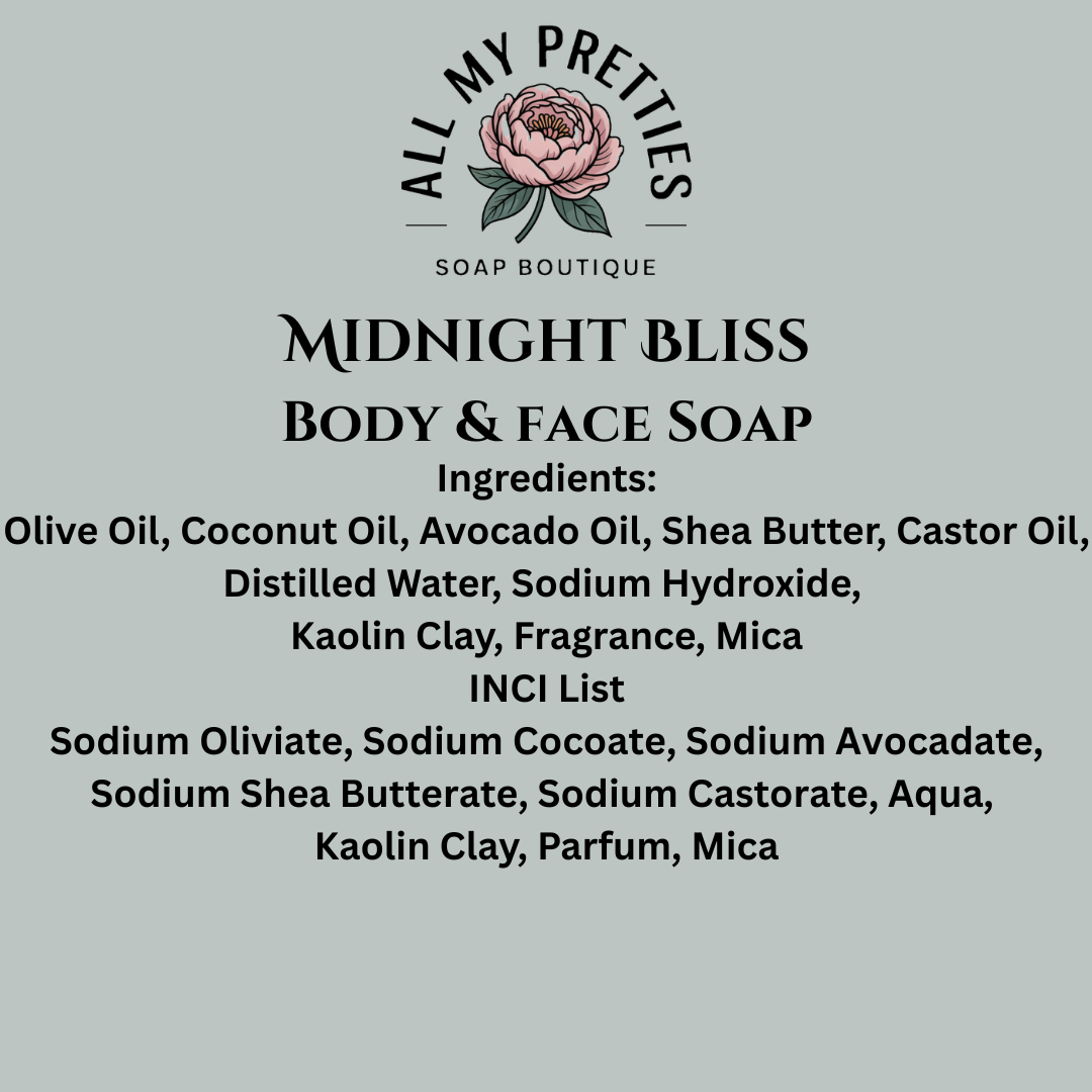 Midnight Bliss Vegan Body and Face Soap