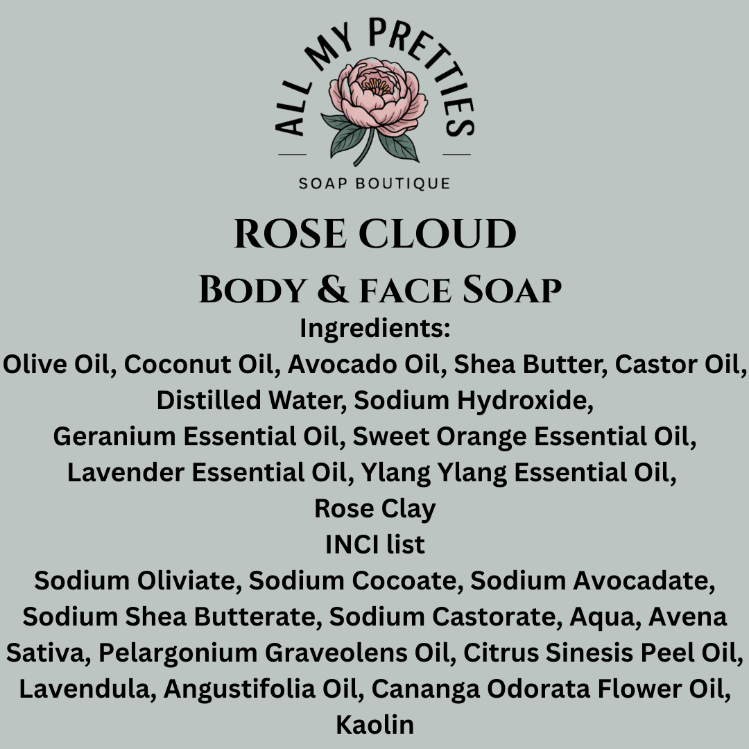 Rose Cloud Body & Face Soap
