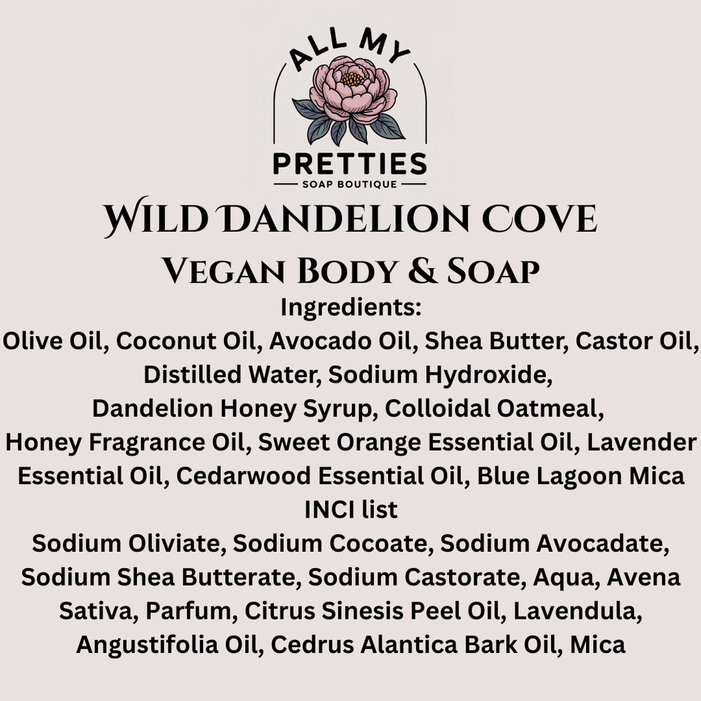 Wild Dandelion Cove - Vegan Body and Face Soap